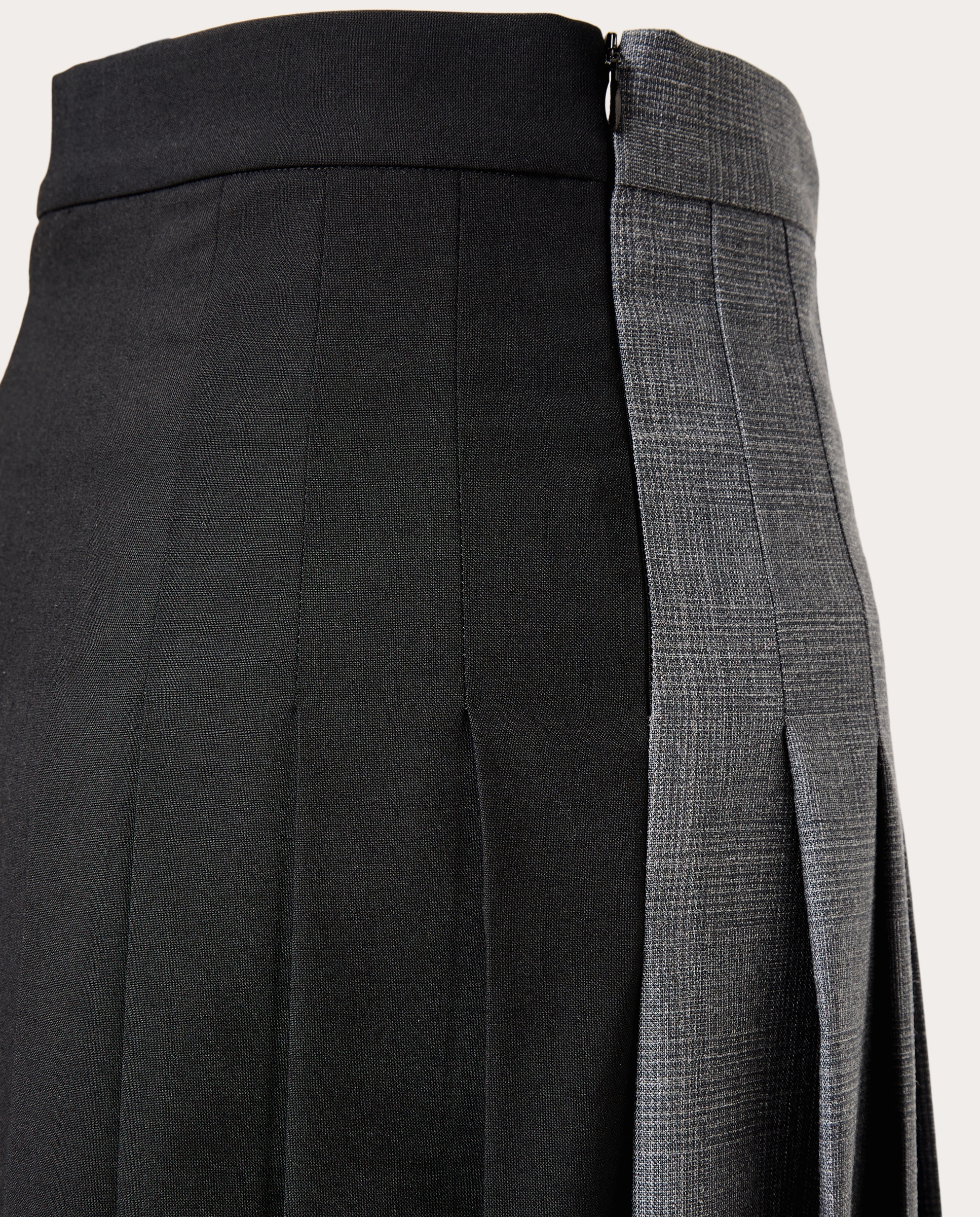 Falda Amene plisada - Gris Gris-5