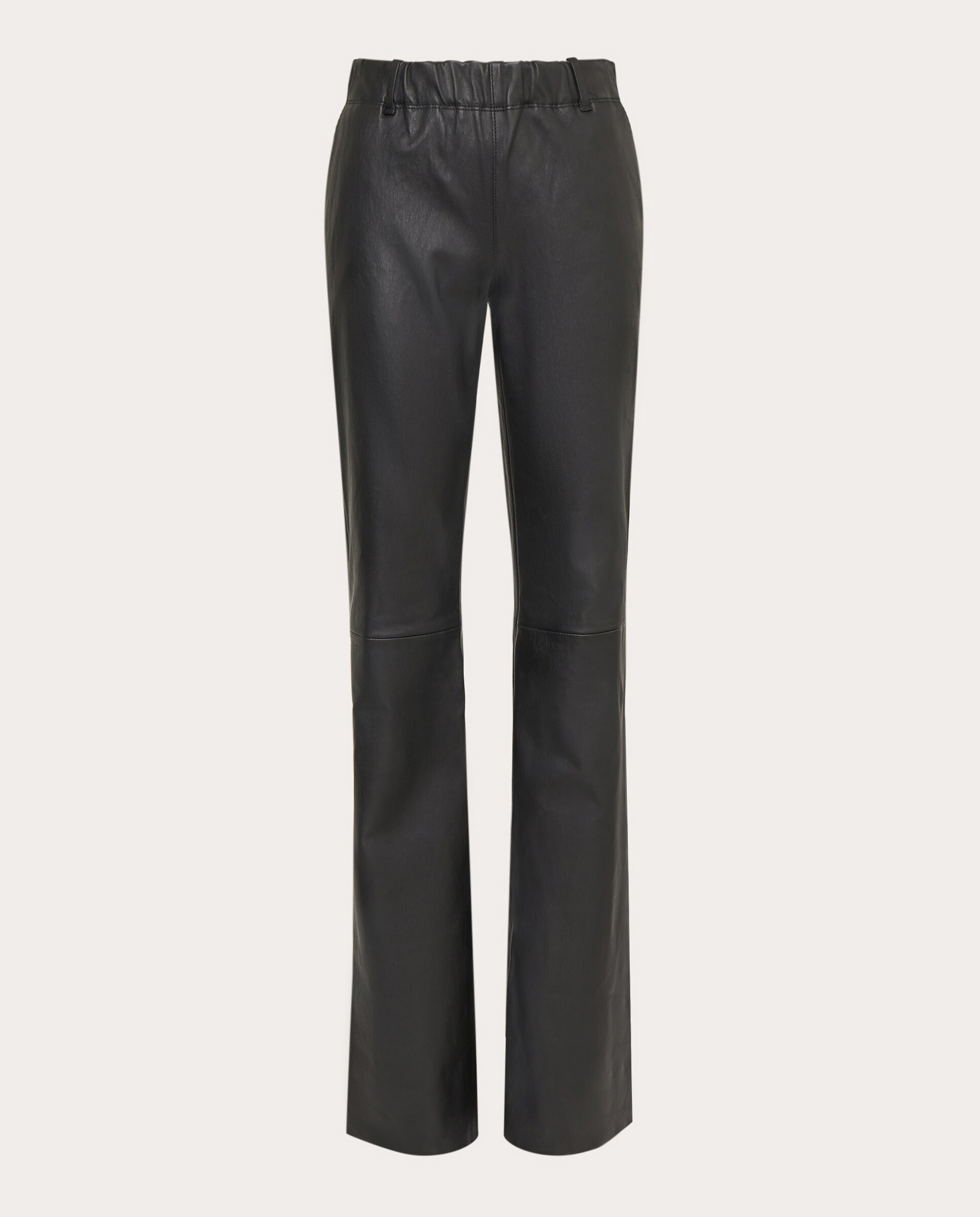 Imagen 0 de Pantalón flare de piel Negro