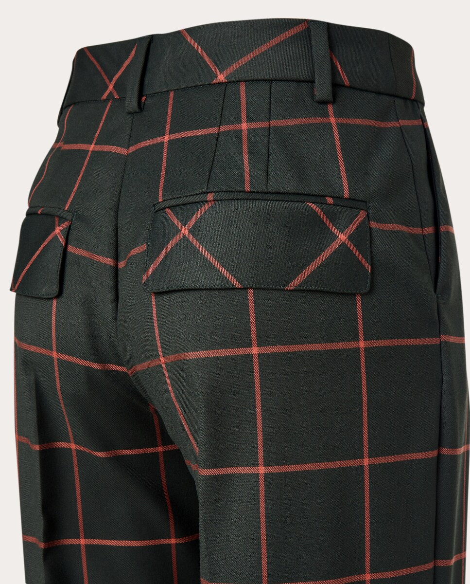 Calças regular Verde-4