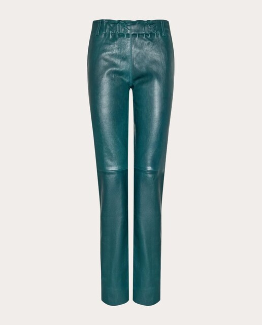 Imagem 0 de Calças regular em pele