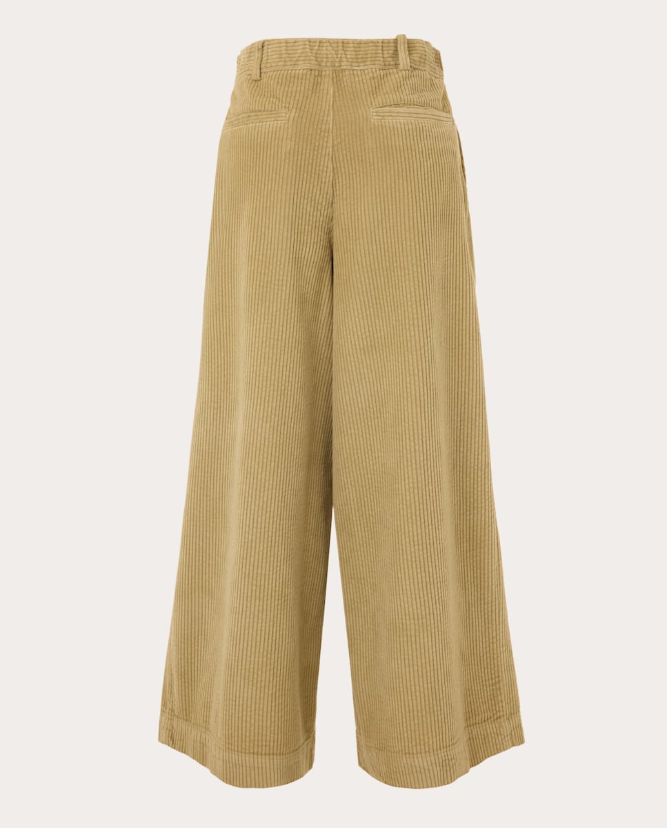 Pantalón ancho de algodón Natural-2