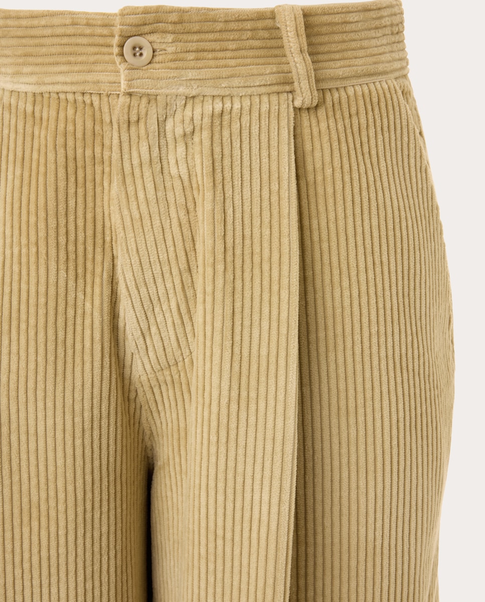 Pantalón ancho de algodón Natural-3