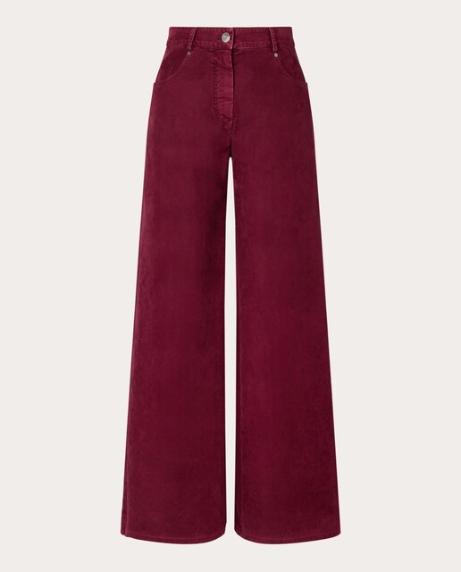 Pantalón recto de algodón