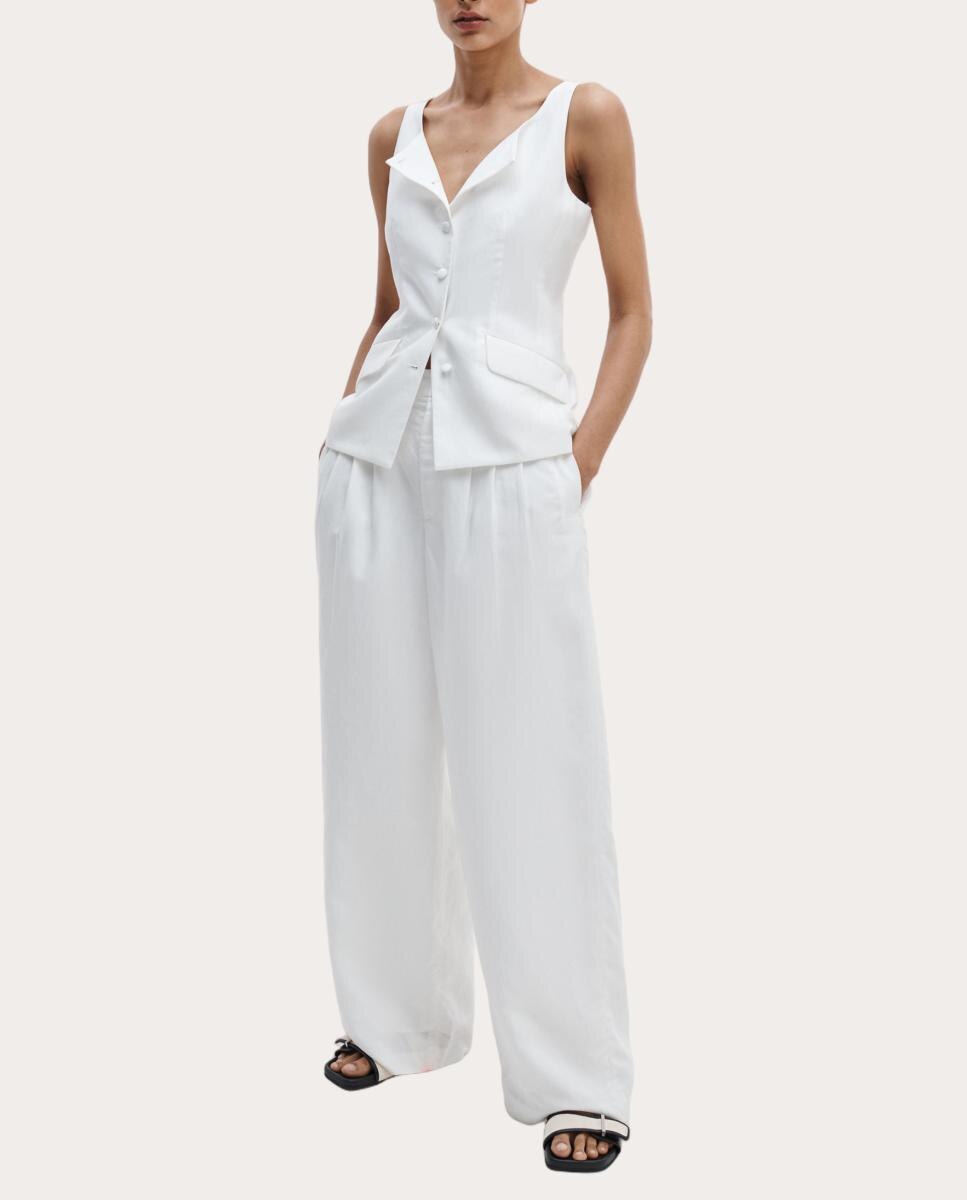 Imagen 0 de Pantalón Chappell de lino Blanco