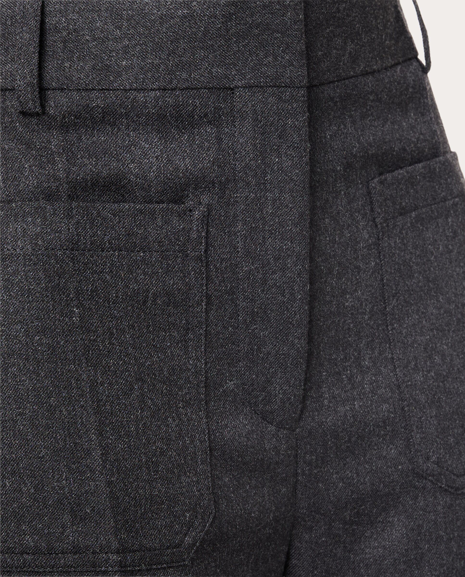 Pantalón Alina de lana - Gris oscuro Gris oscuro-4