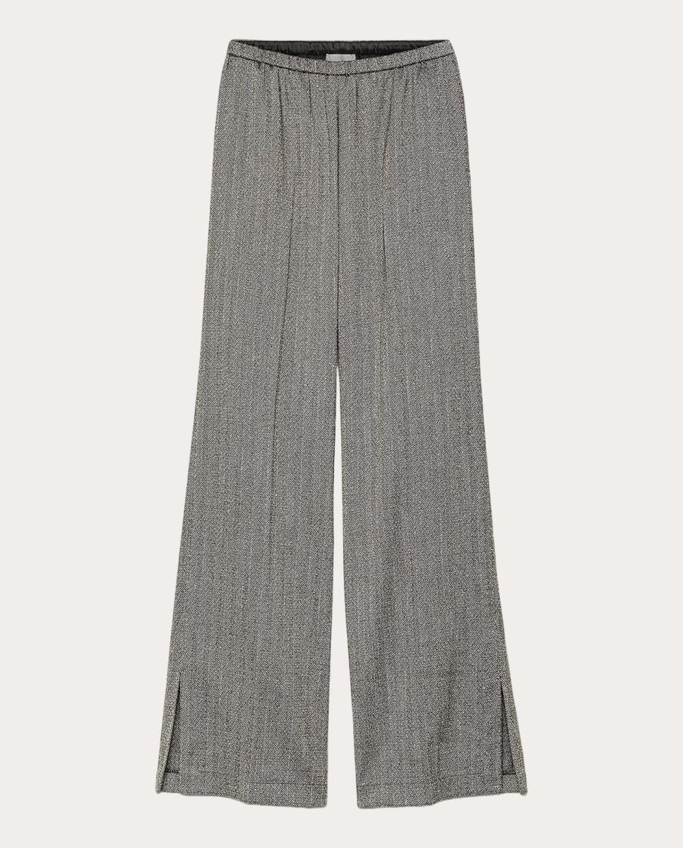 Imagen 0 de Pantalón ancho jaspeado Negro