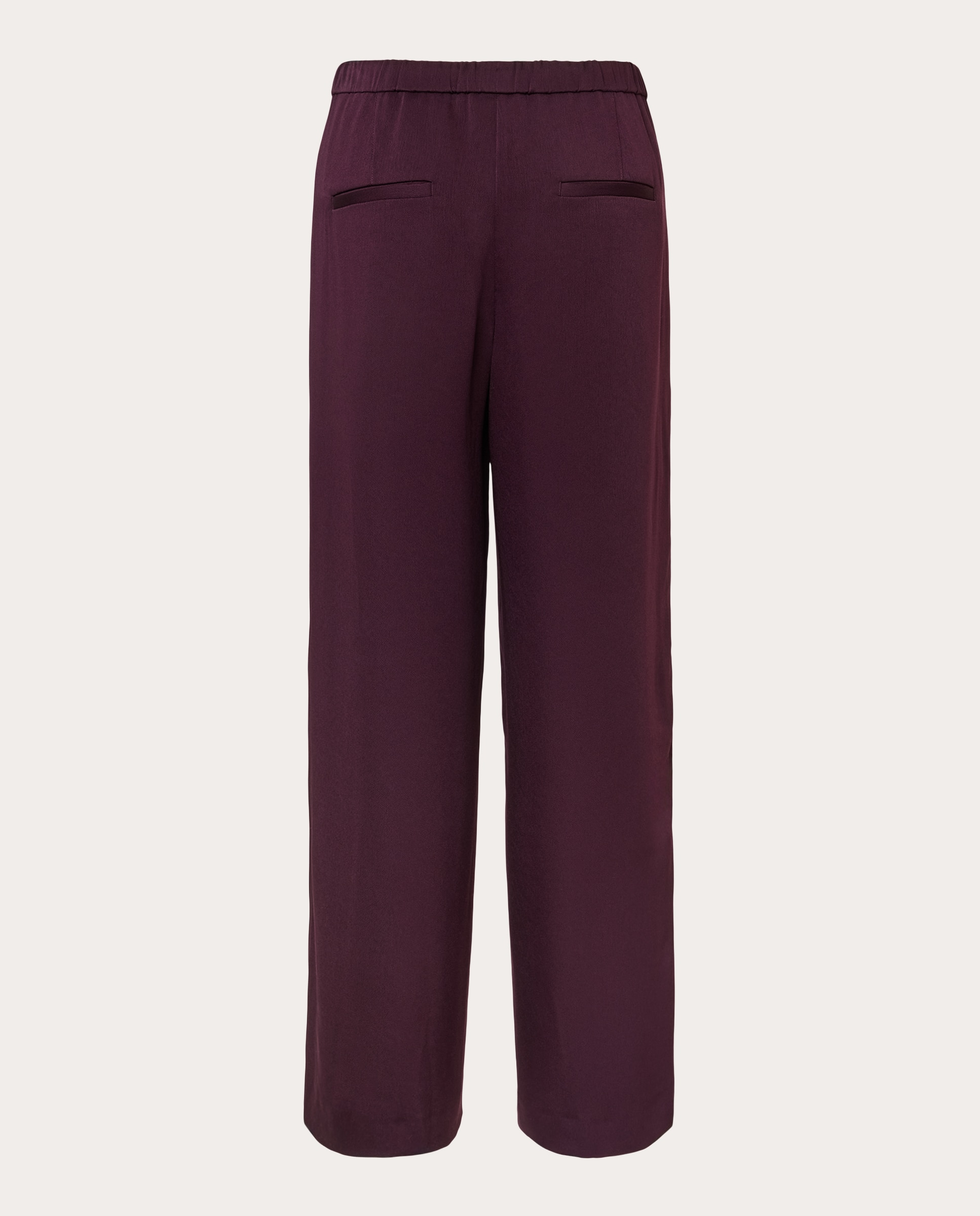 Pantalón sastre de tiro medio en triacetato Blackberry - Morado Morado-2