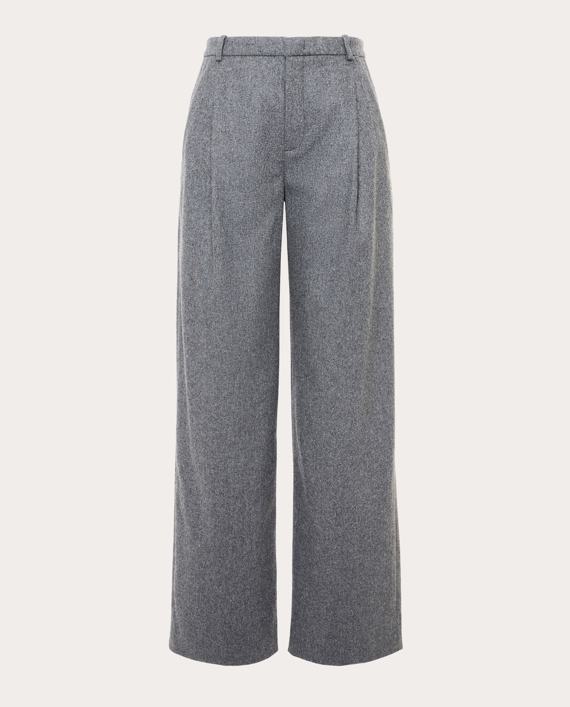 Imagen 0 de Pantalón Camille wide leg de franela Gris medio Gris