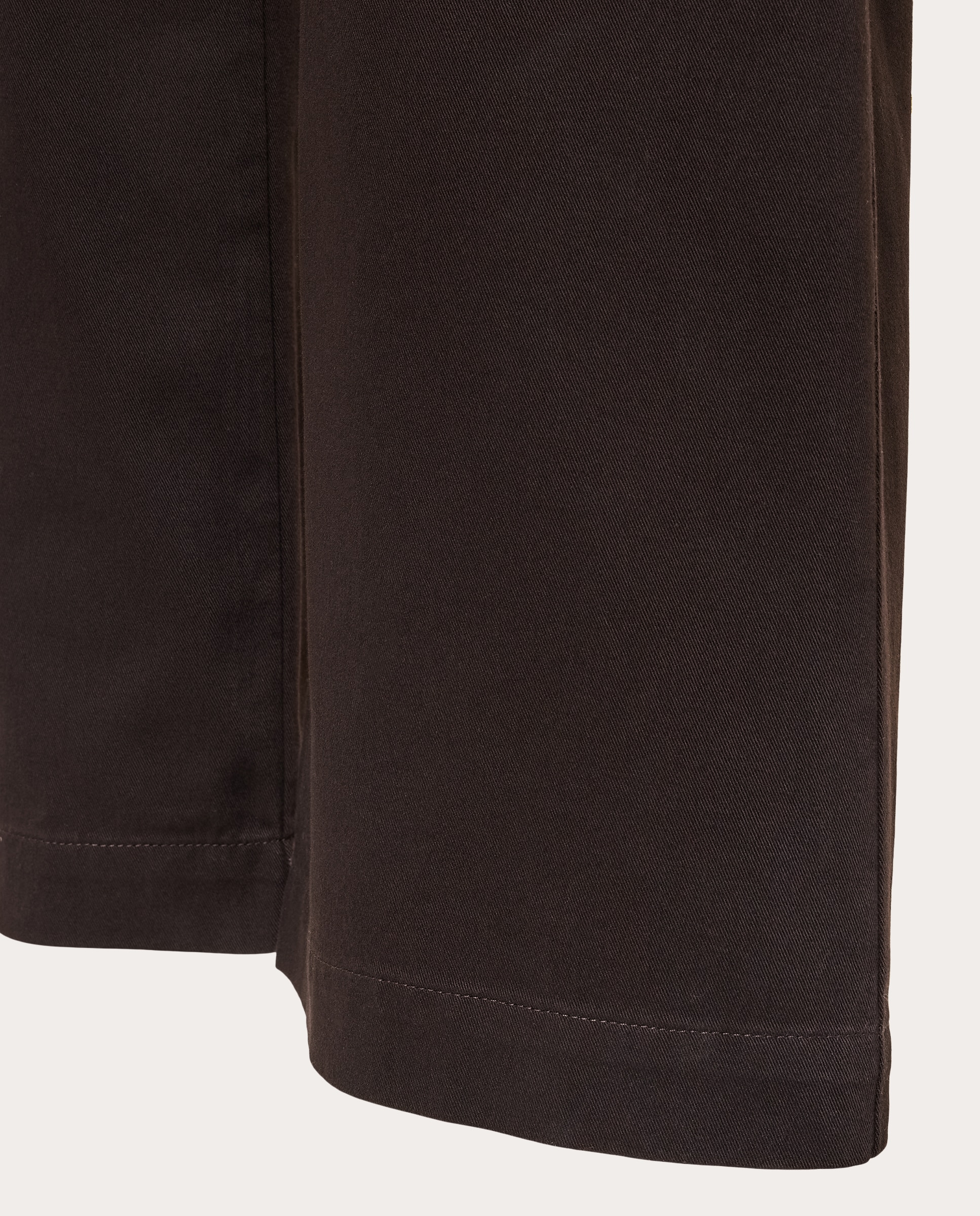 Calças Wide Leg de Algodão com Lavagem - Castanho Cinderwood Castanho-5