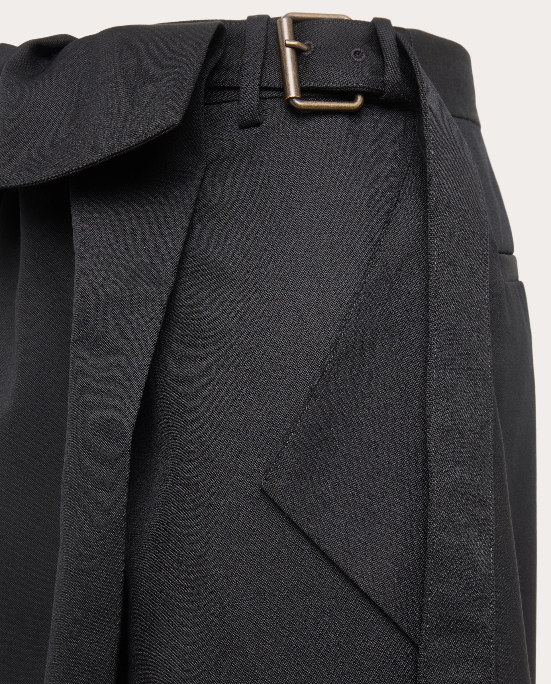 Imagen 3 de Pantalón con cintura fold-over - Negro Negro