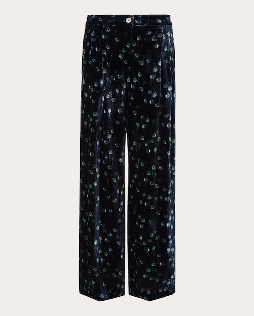 Pantalón con estampado dientes de león