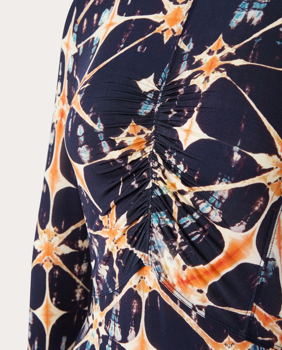 Vestido midi Naia estampado Multicolor-3