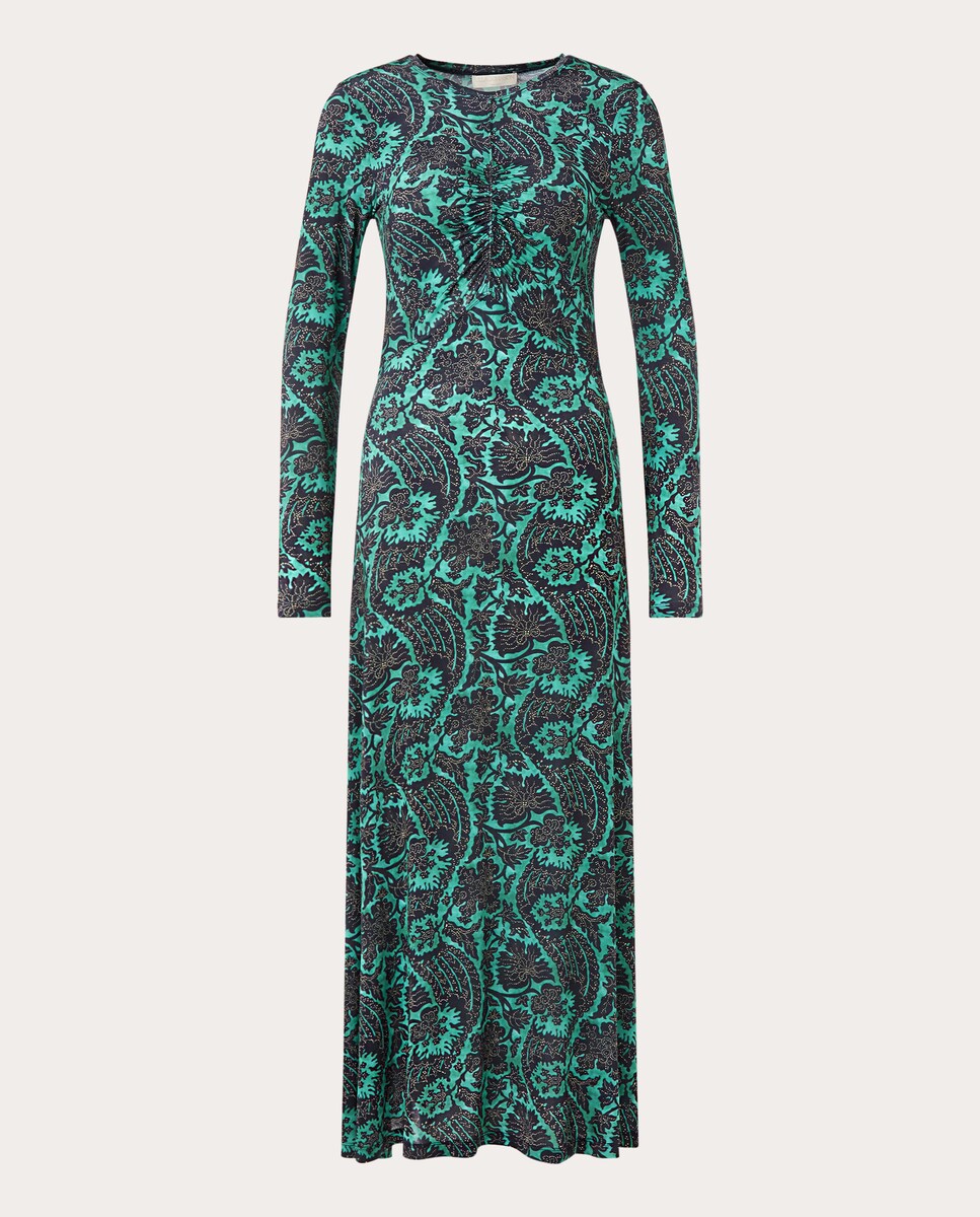 Vestido Midi Naia Estampado Verde-1