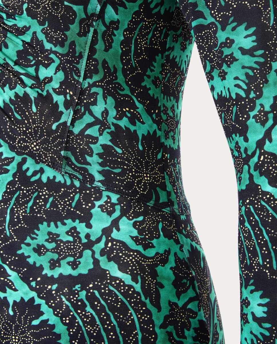 Vestido Midi Naia Estampado Verde-4