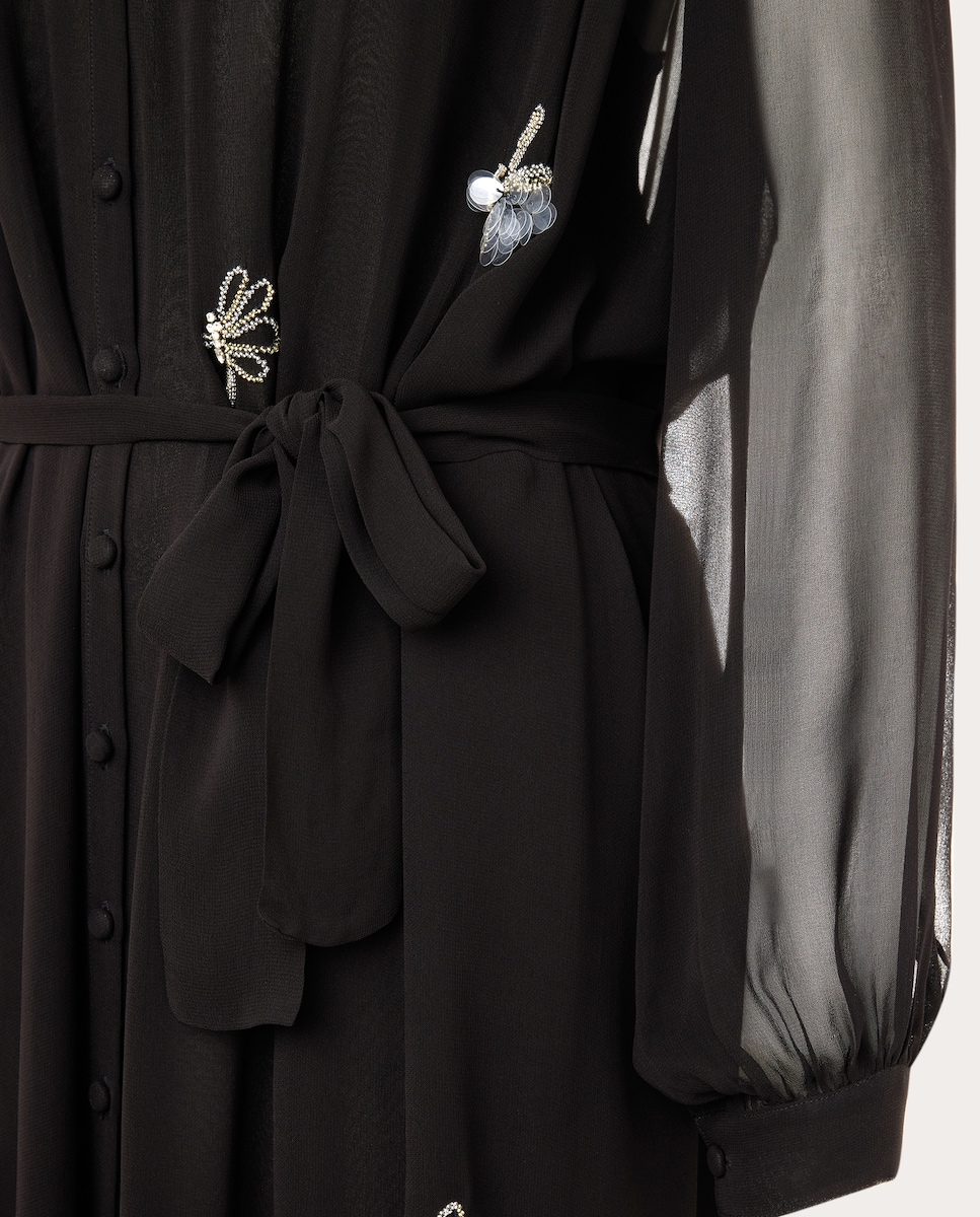 Vestido comprido Preto-4