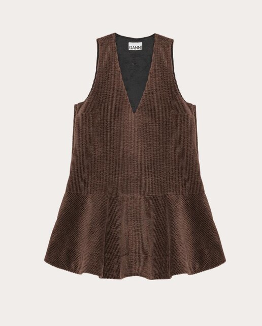 Vestido corto de algodón