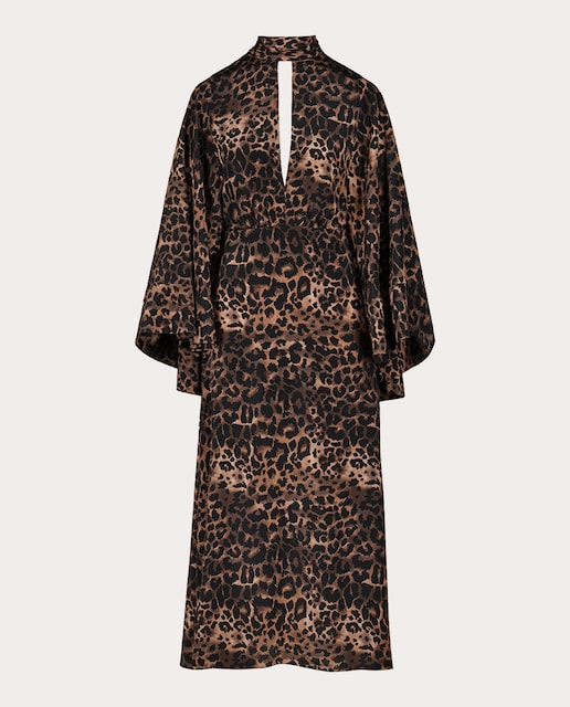 Imagen 0 de Vestido midi Post Treasured de seda