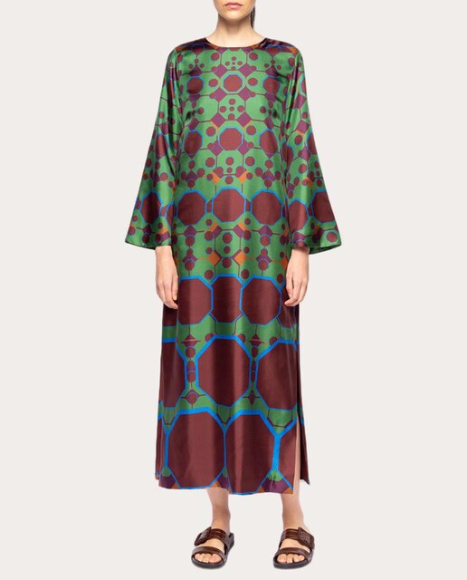 Vestido midi Shirley de seda