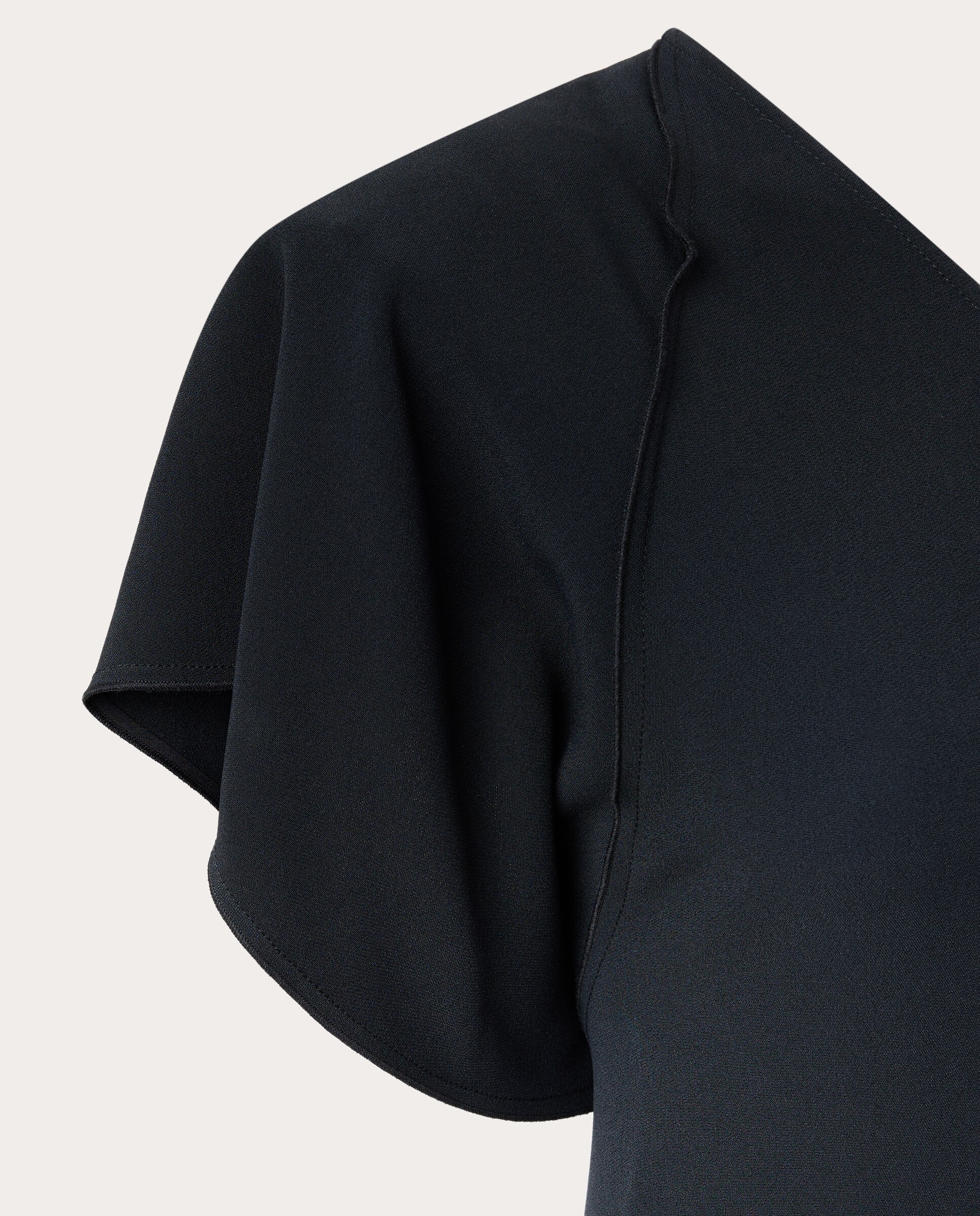 Vestido drapeado - Negro Negro-3