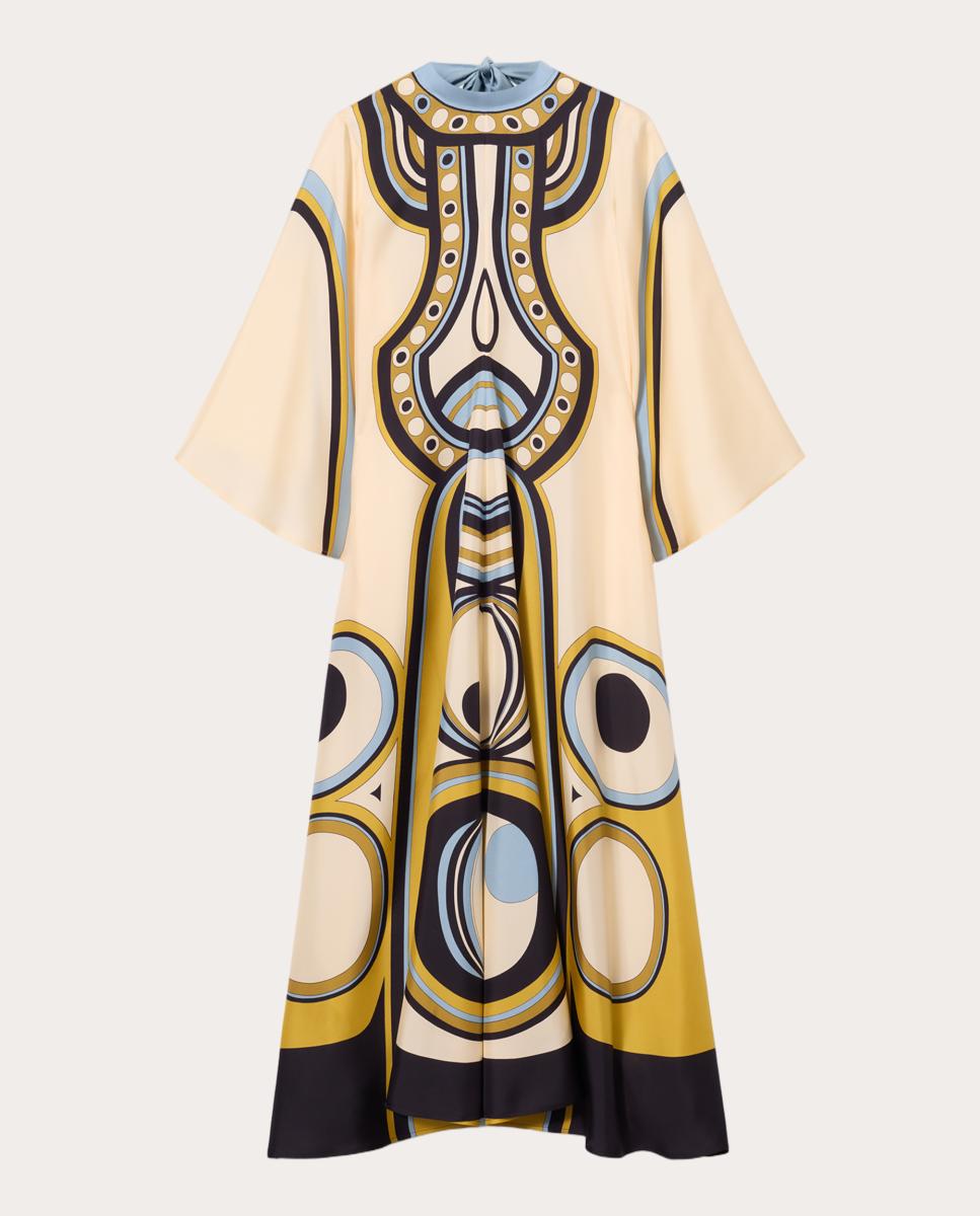 Imagen 0 de Vestido Magnifico de seda Crudo