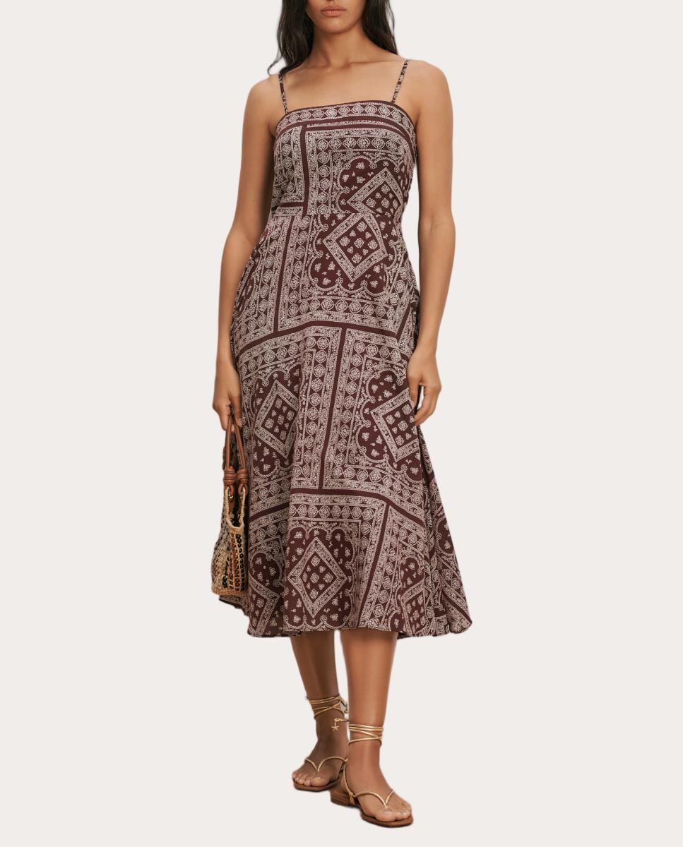 Imagen 0 de Vestido Kitt bandana Burdeos