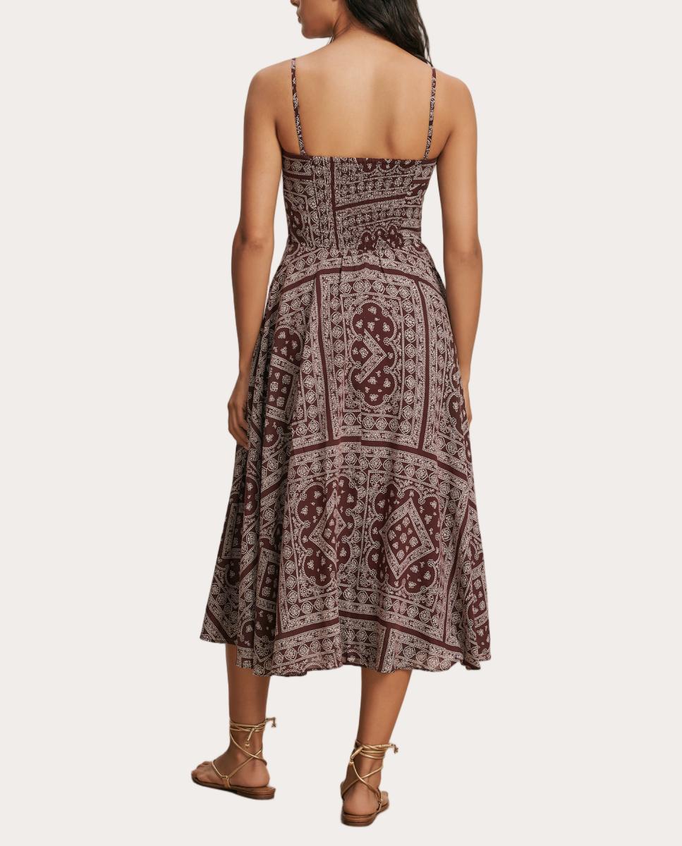 Imagen 2 de Vestido Kitt bandana - Burdeos Burdeos