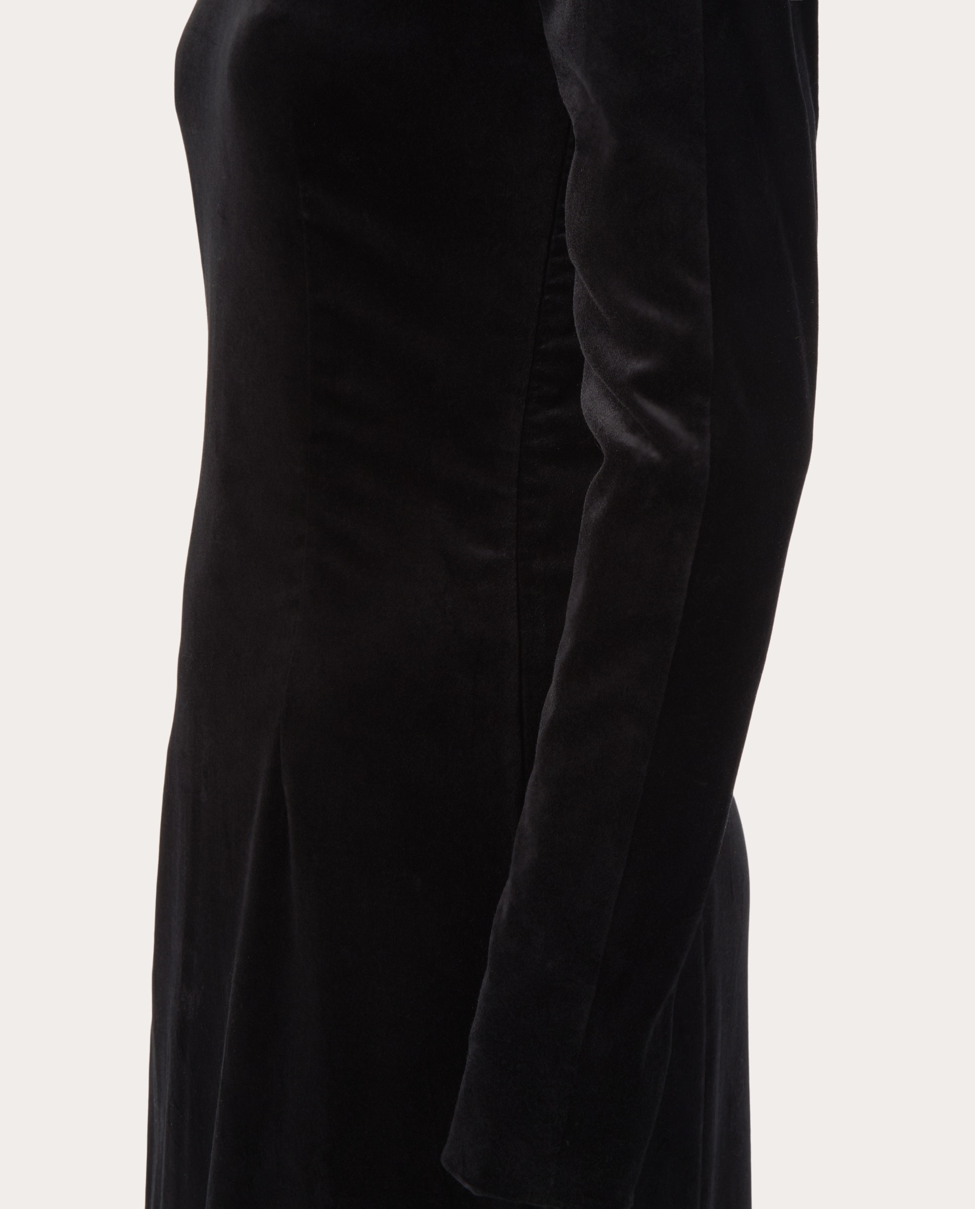 Imagen 4 de Vestido largo de terciopelo - Negro Negro