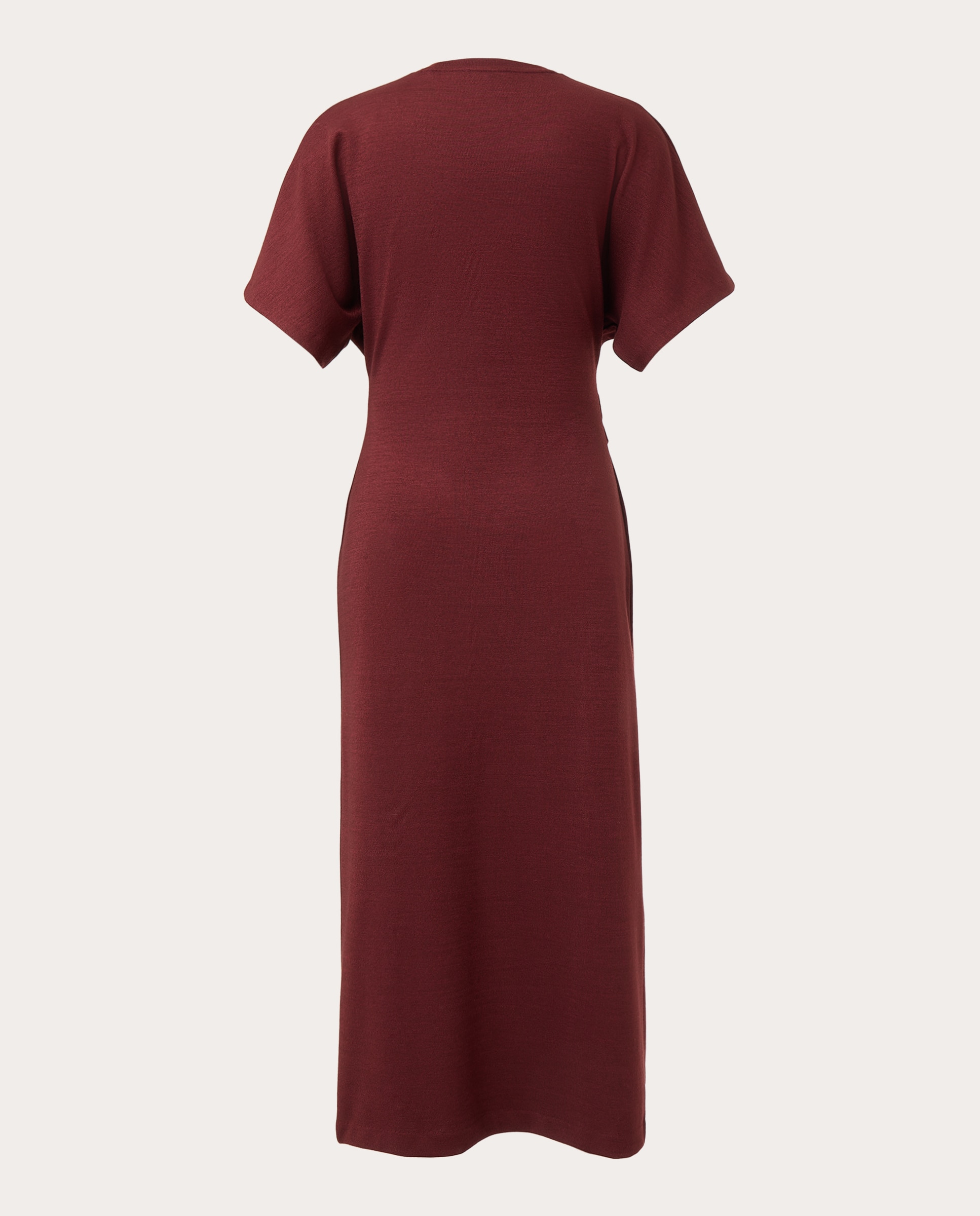 Vestido midi con frunce lateral Black Rose - Negro Negro-2