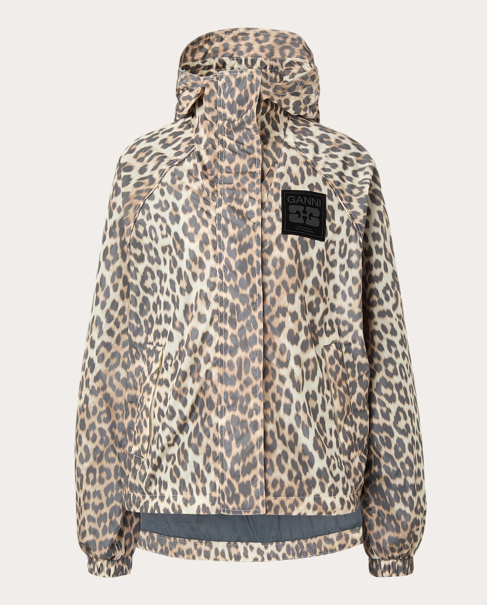 Casaco estampado Castanho-1