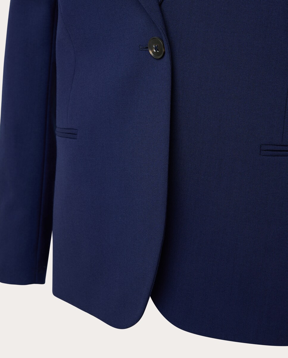 Casaco de lã Azul-marinho-3