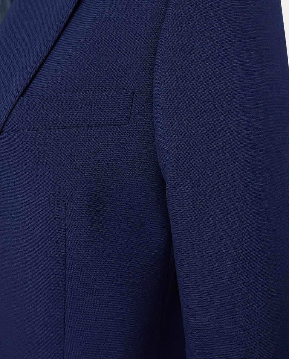 Casaco de lã Azul-marinho-4