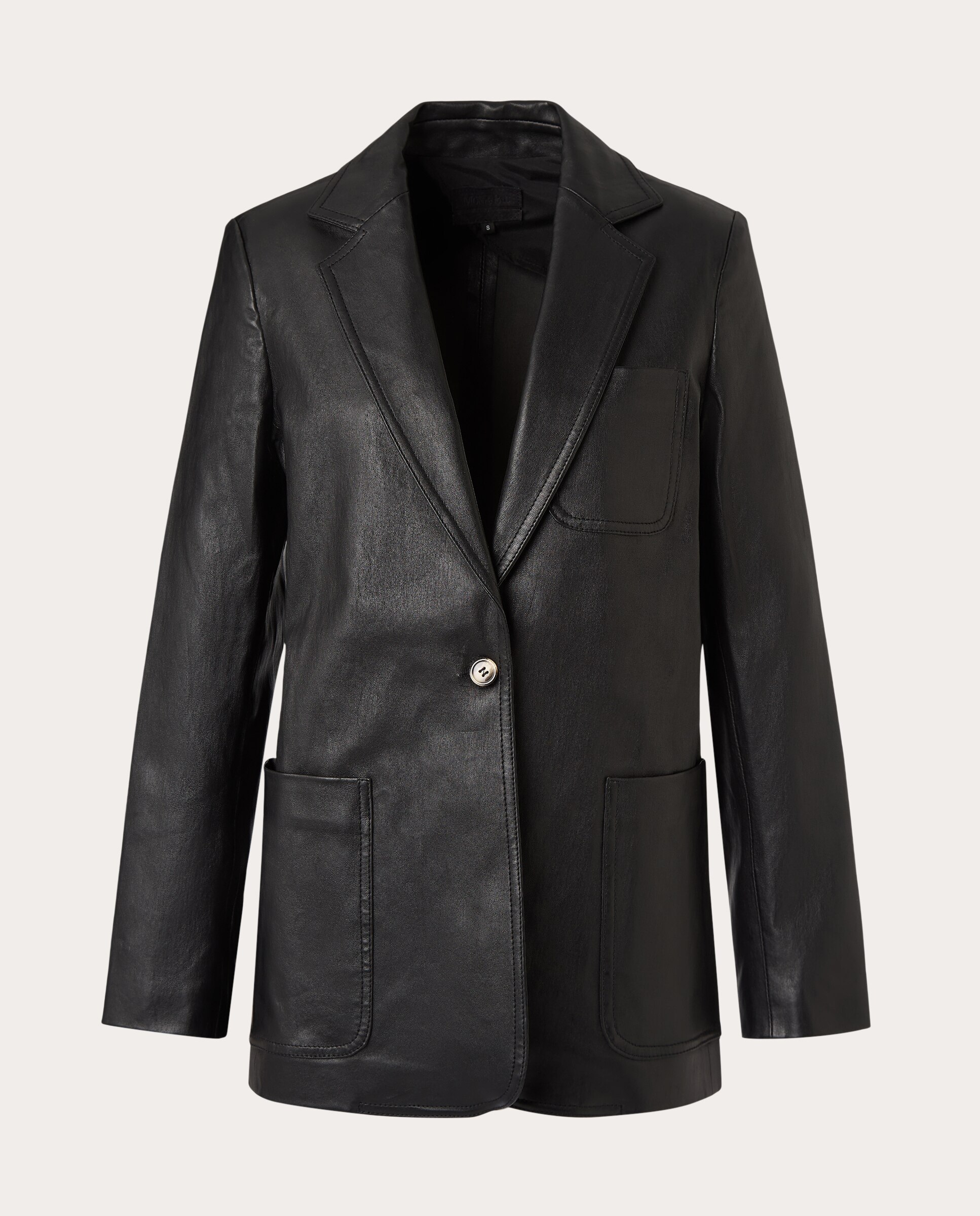 Imagen 0 de Chaqueta de piel Negro
