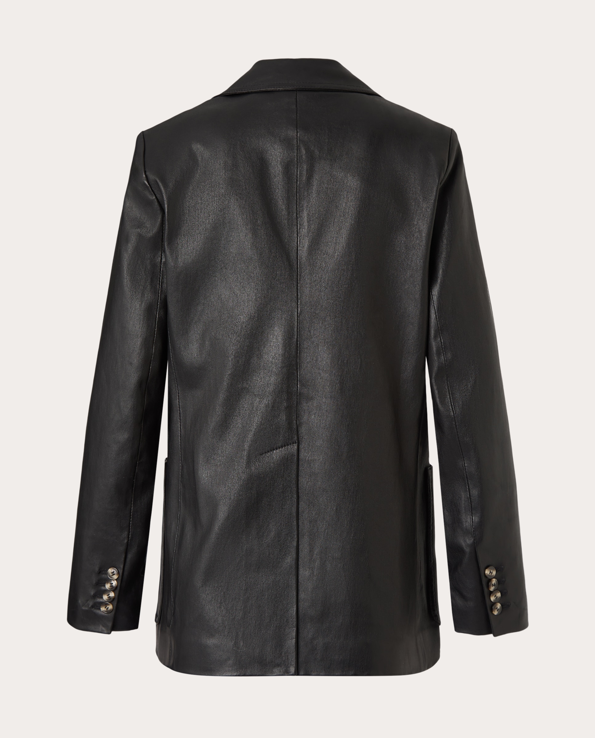 Chaqueta de piel - Negro Negro-2