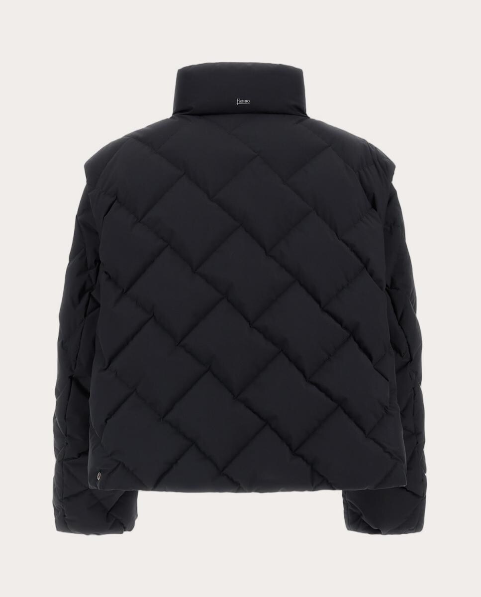 Blusão de penas Preto-5