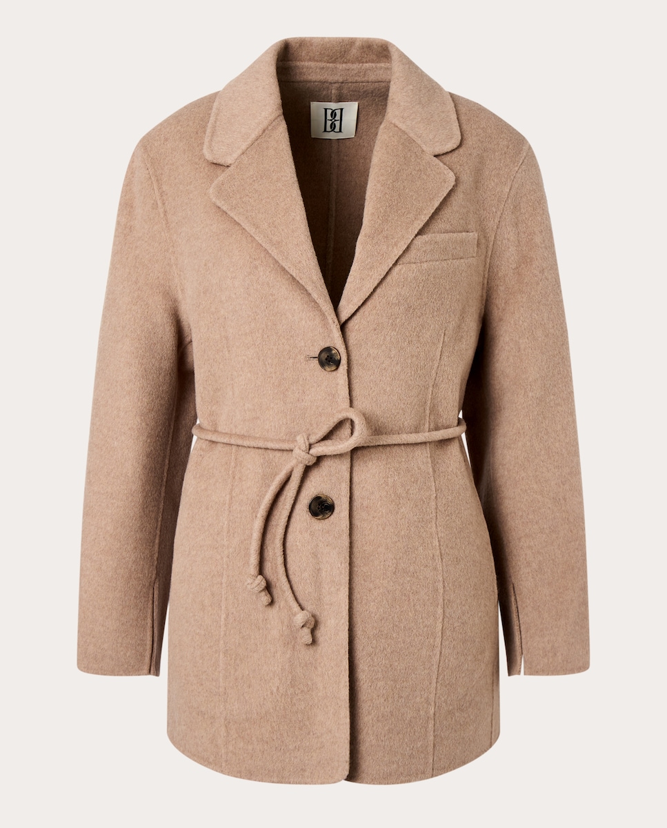 Casaco Hellen de Lã Bege-1