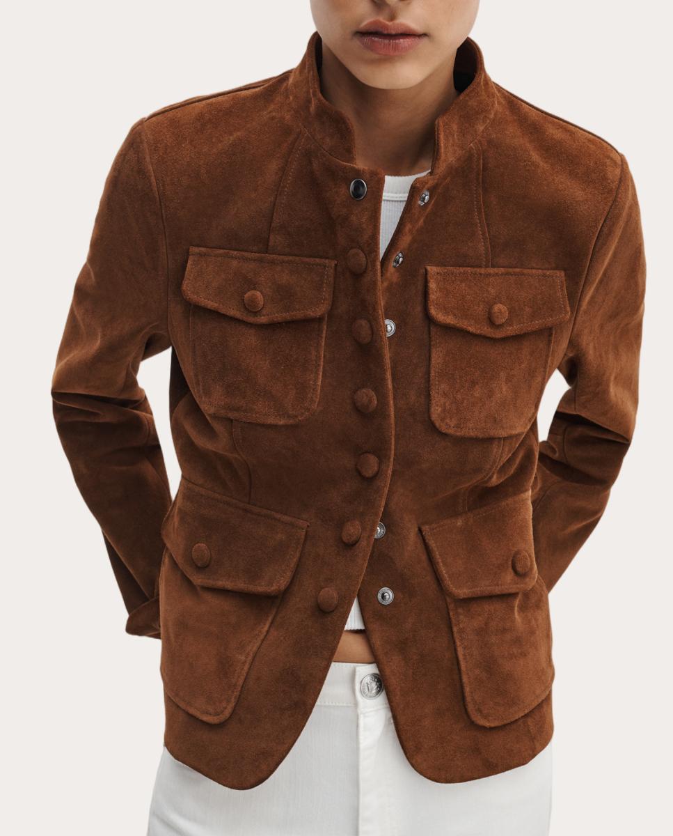 Imagen 4 de Blazer Mercer de ante - Marrón Marrón