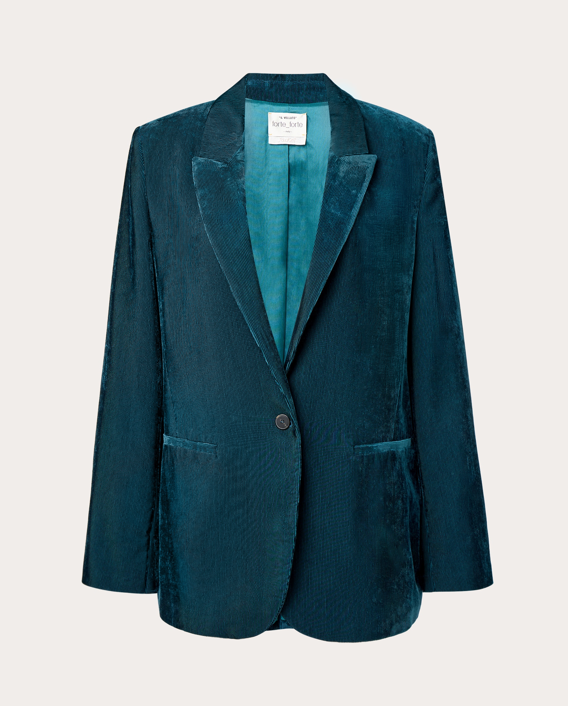 Chaqueta sastre en terciopelo - Verde Verde-1