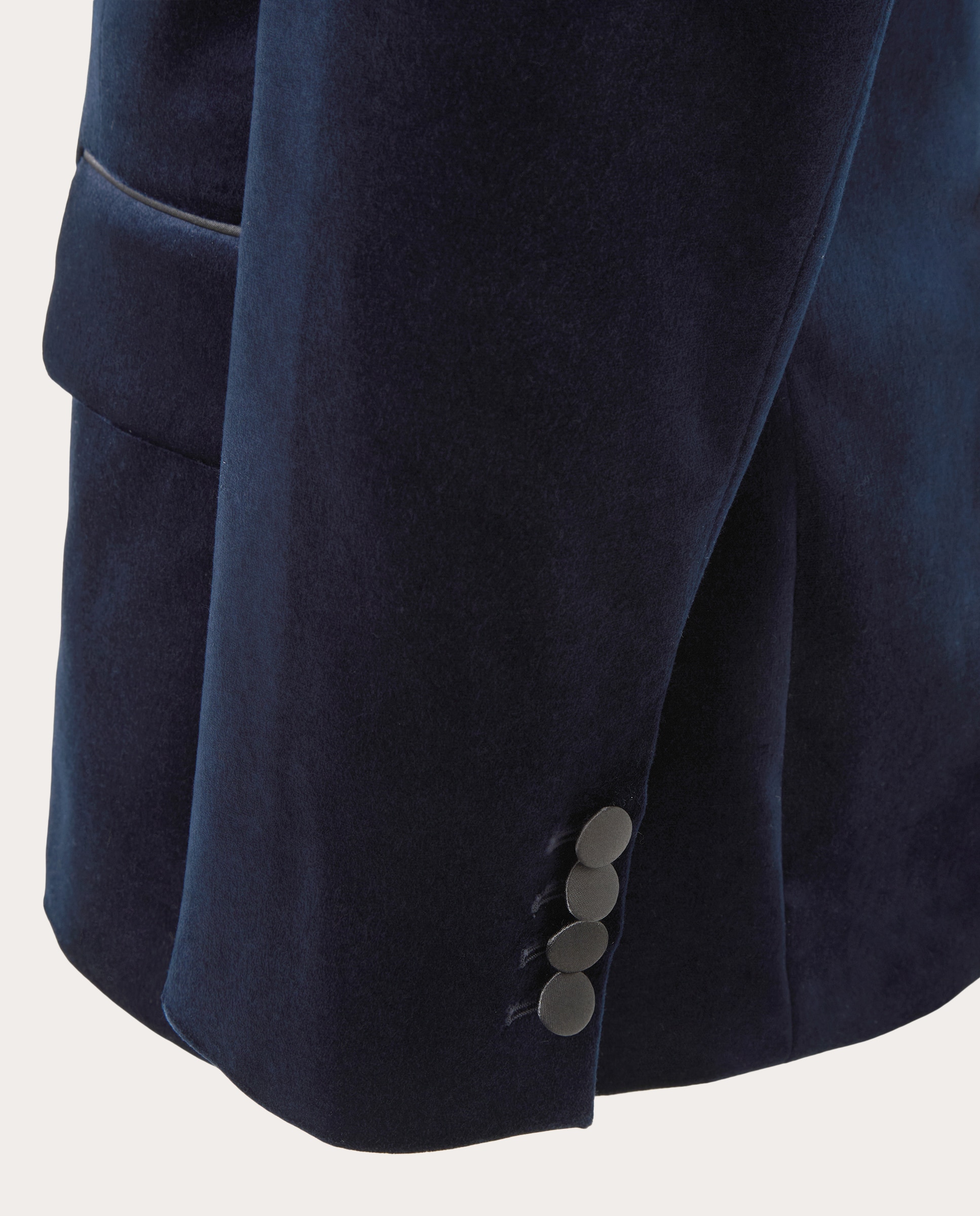 Chaqueta sastre de terciopelo - Azul marino Azul marino-5