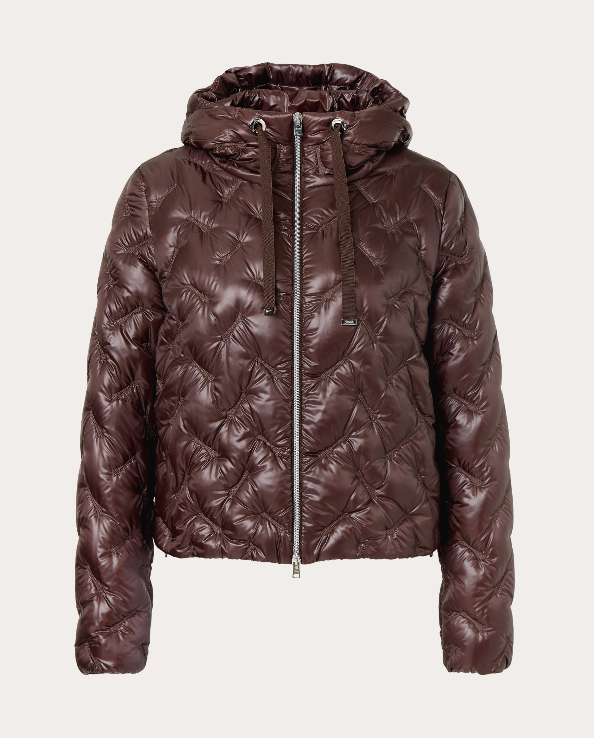 Imagen 0 de Chaqueta corta acolchada Marrón oscuro