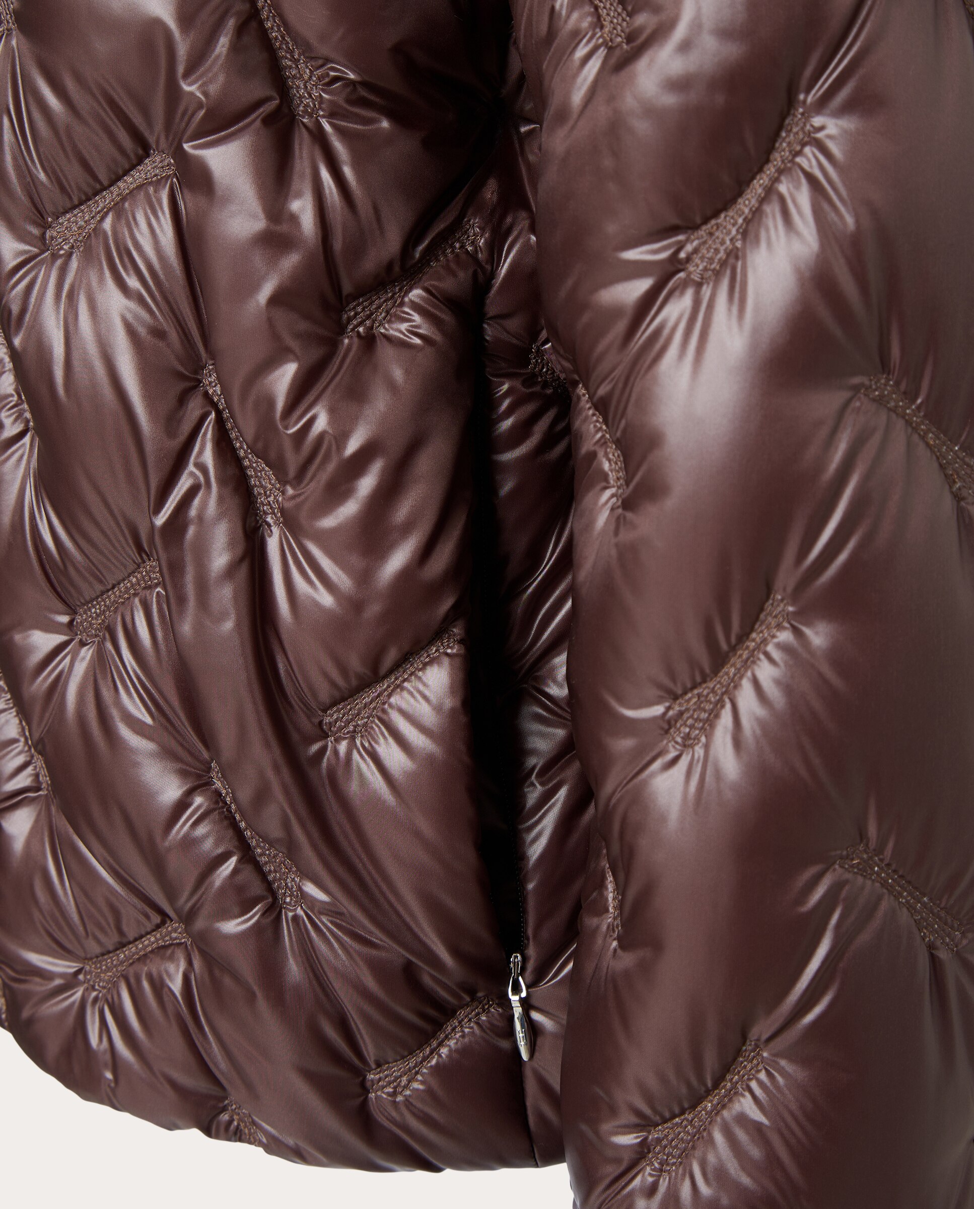 Chaqueta corta acolchada - Marrón oscuro Marrón oscuro-4