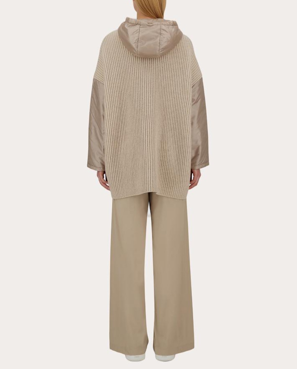 Casaco Resort de Lã Bege-4