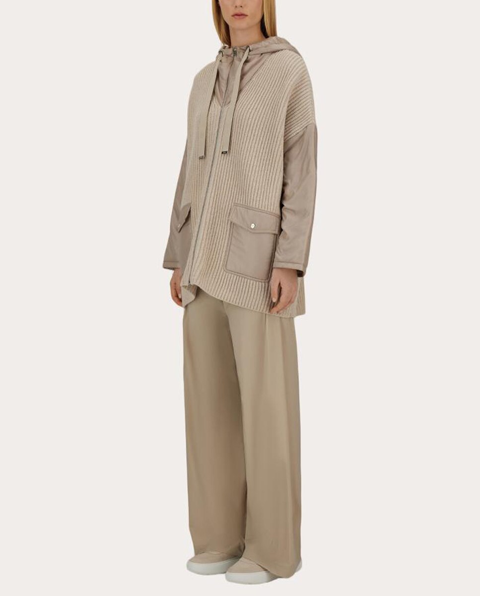 Casaco Resort de Lã Bege-5