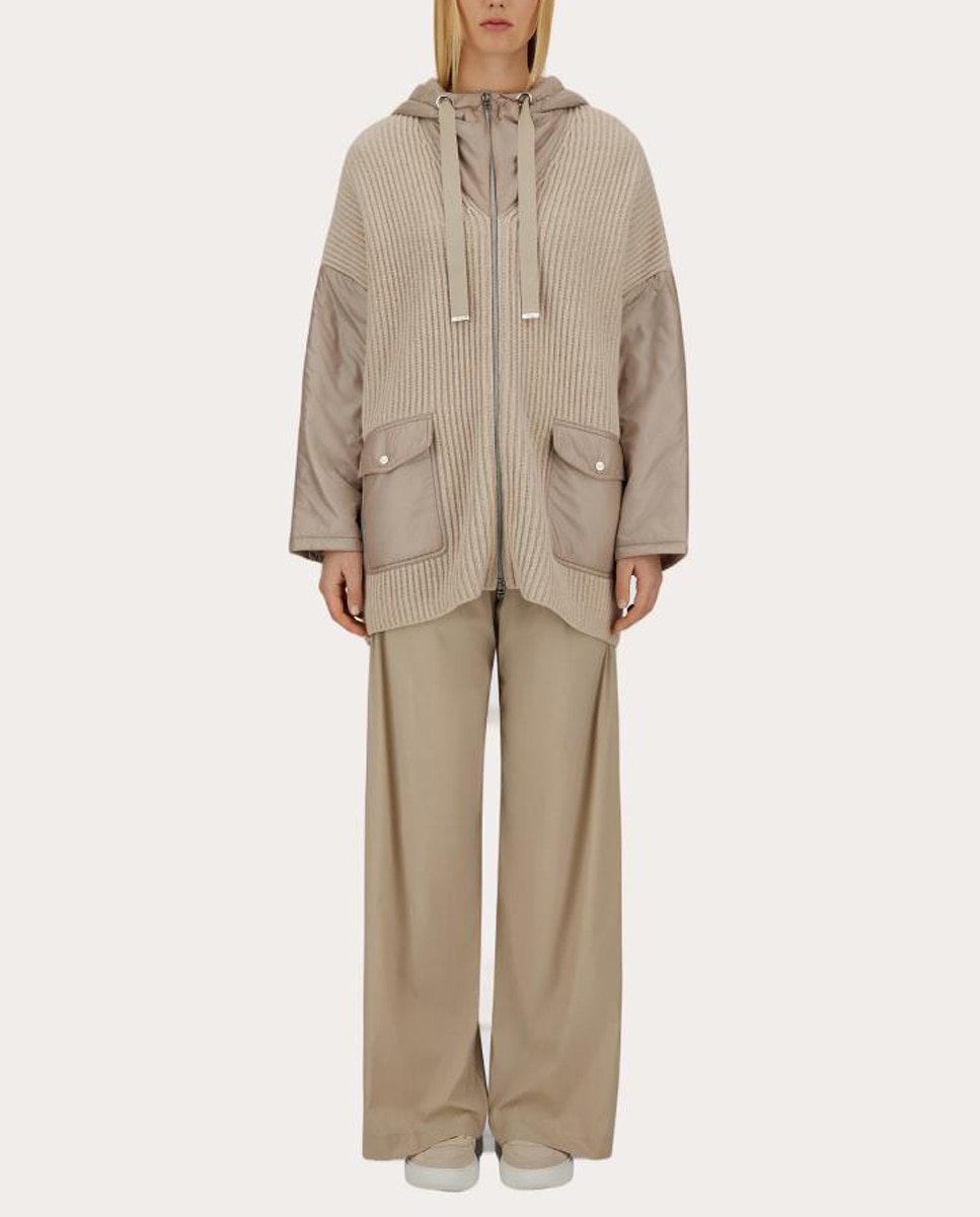 Casaco Resort de Lã Bege-6