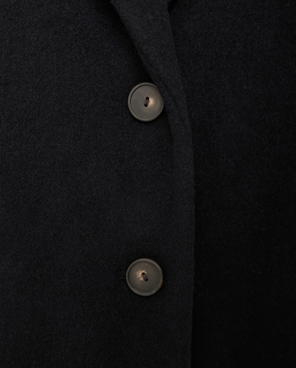 Sobretudo de Lã Preto-4