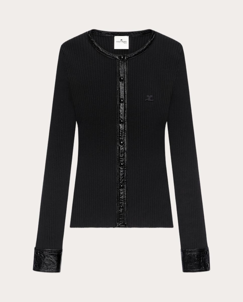 Abrigo de lana oversize - Negro Negro-1