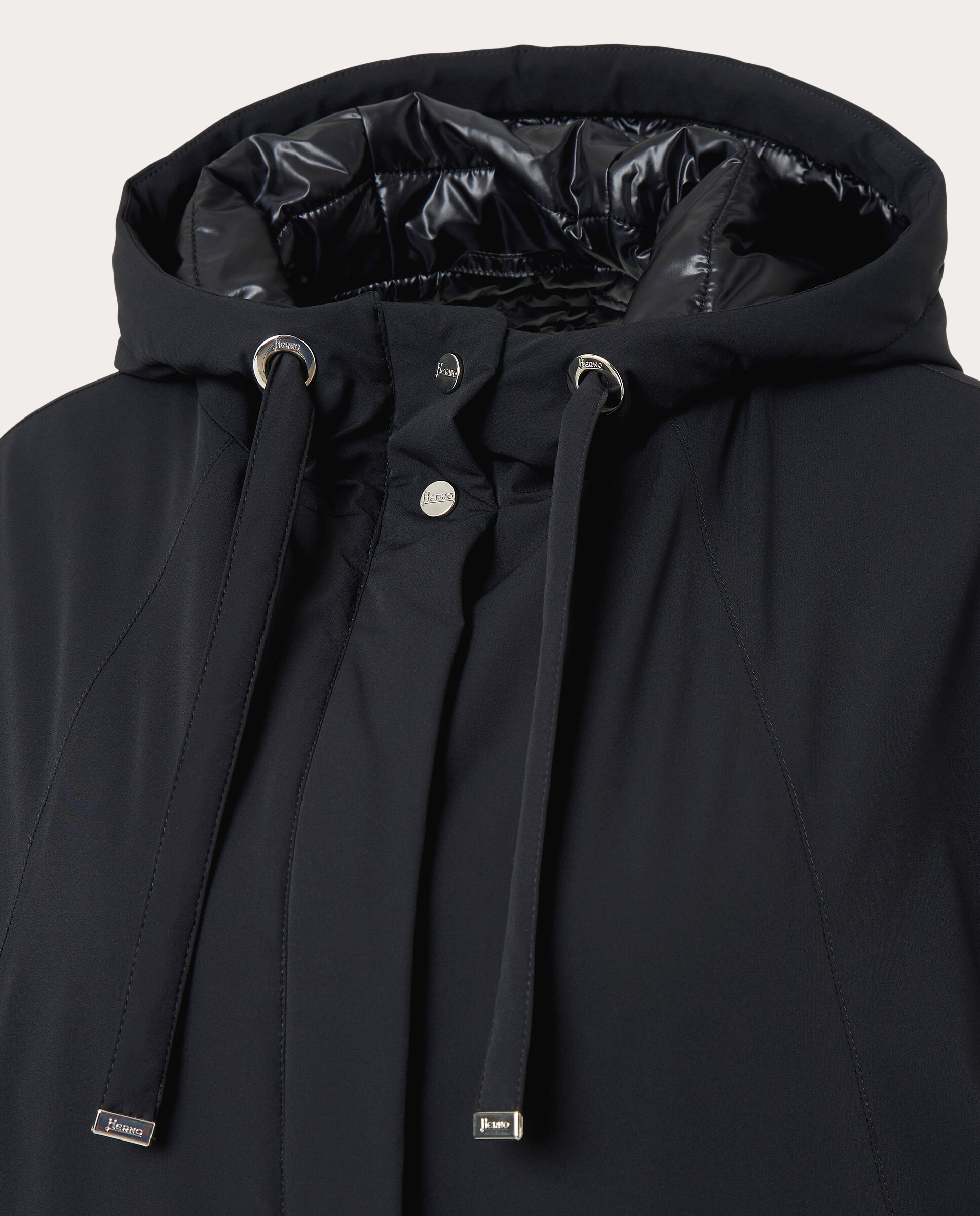 Chaqueta tipo chubasquero - Negro Negro-3