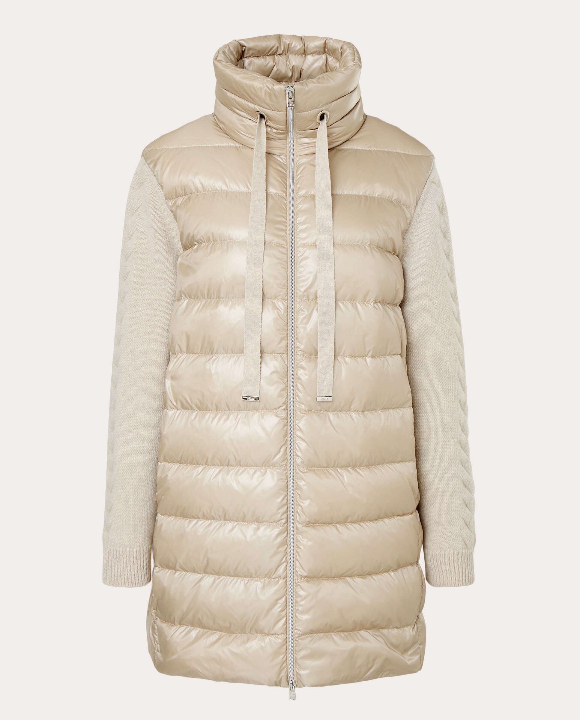 Imagen 0 de Chaqueta larga acolchada Crema