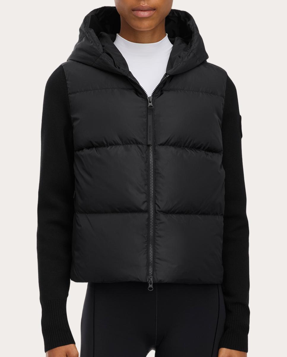 Chaqueta HyBridge® Wide Quilt Knit - Negro Negro-2