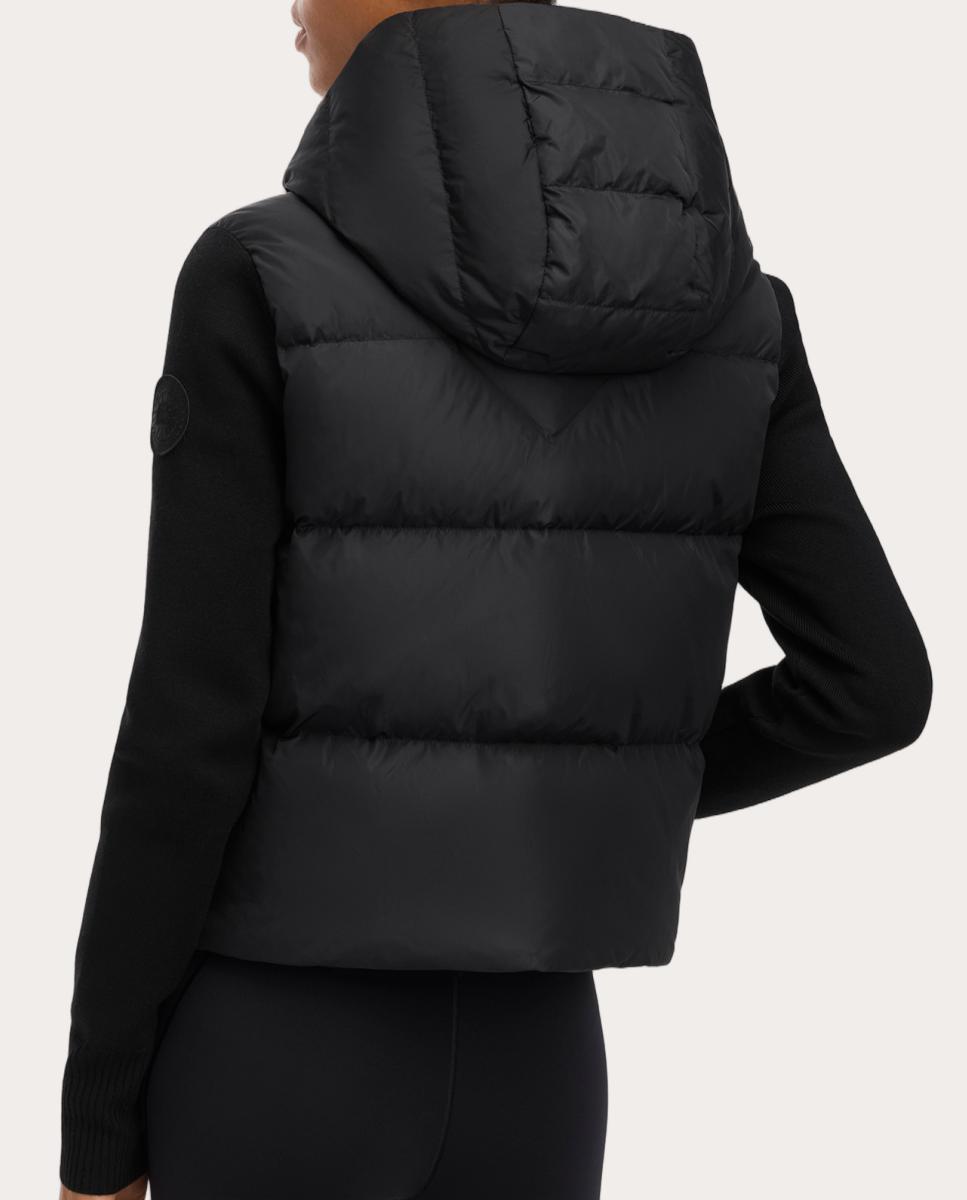 Chaqueta HyBridge® Wide Quilt Knit - Negro Negro-5