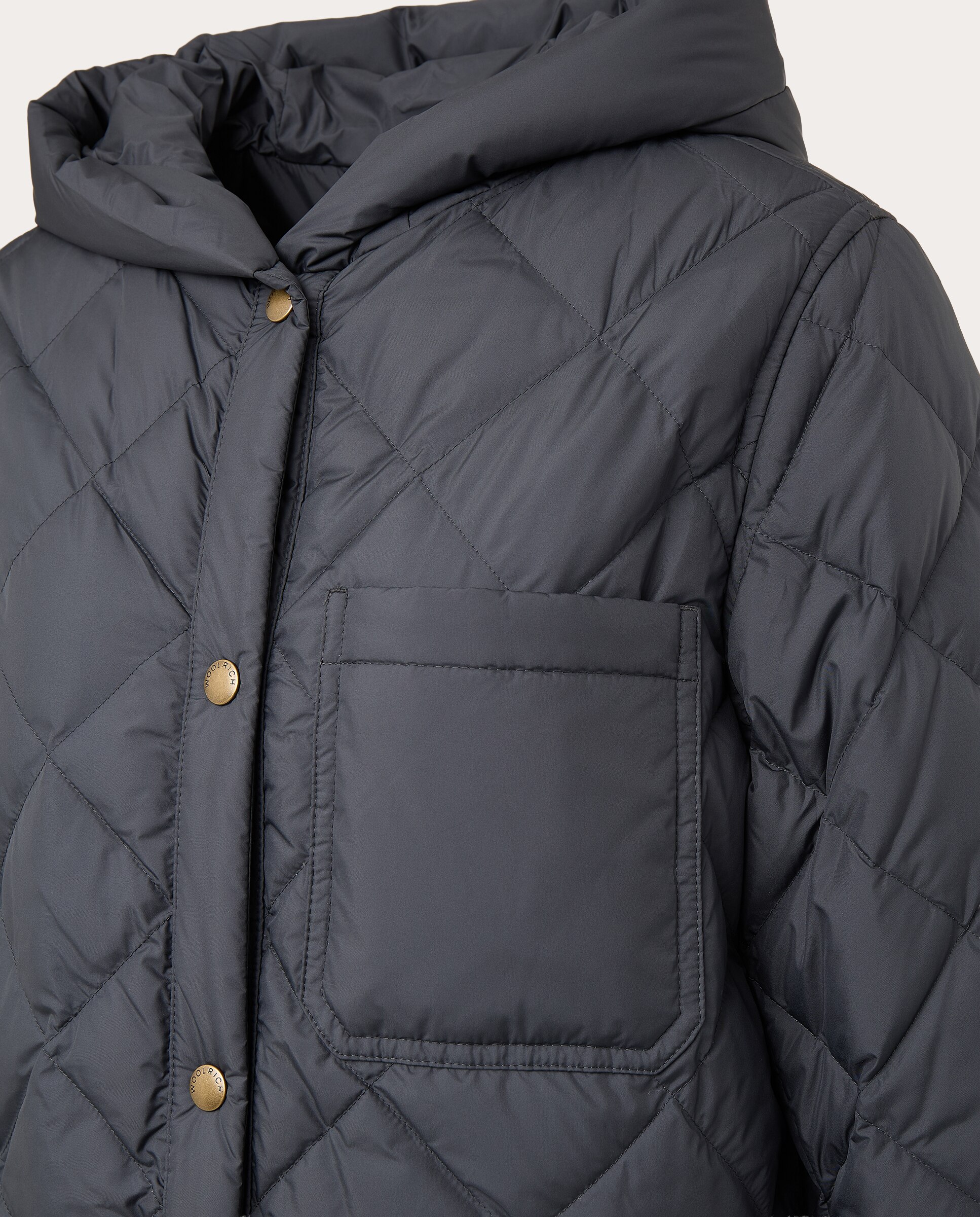 Parka de microfibra con capucha - Gris oscuro Gris oscuro-3